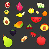 Low Poly 3D Fruit Pack