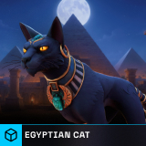 Stylized Egyptian Cat