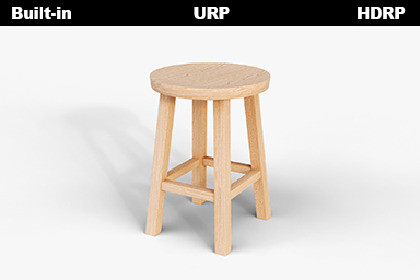 Natural Wooden Round Stool