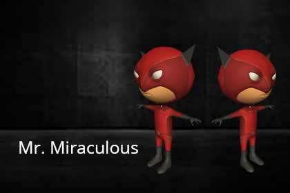 3D Super Human Game Character