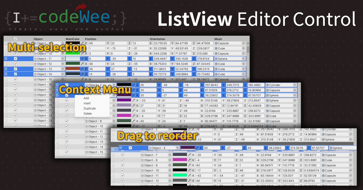 ListView Editor Control | Utilities Tools | Unity Asset Store