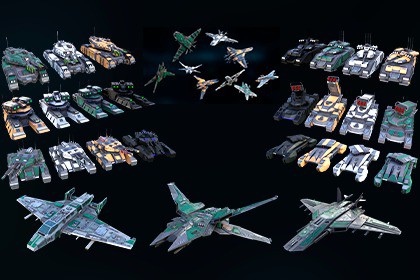 Sci-Fi Interceptors and Tanks Bundle