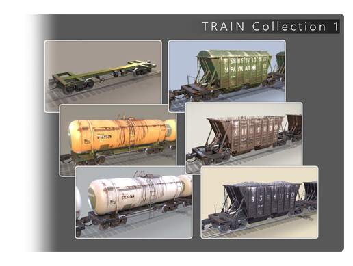 Train Collection vr1 | 3D Vehicles | Unity Asset Store