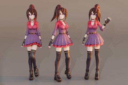 Longtail — 3D Anime Character