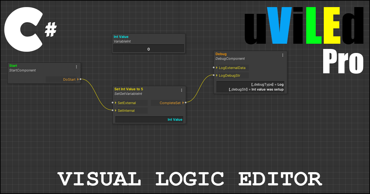 uViLEd Pro. Visual Logic Editor | Visual Scripting | Unity Asset Store