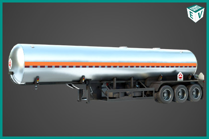 Gas Tank Trailer 04 URP HDRP Textures