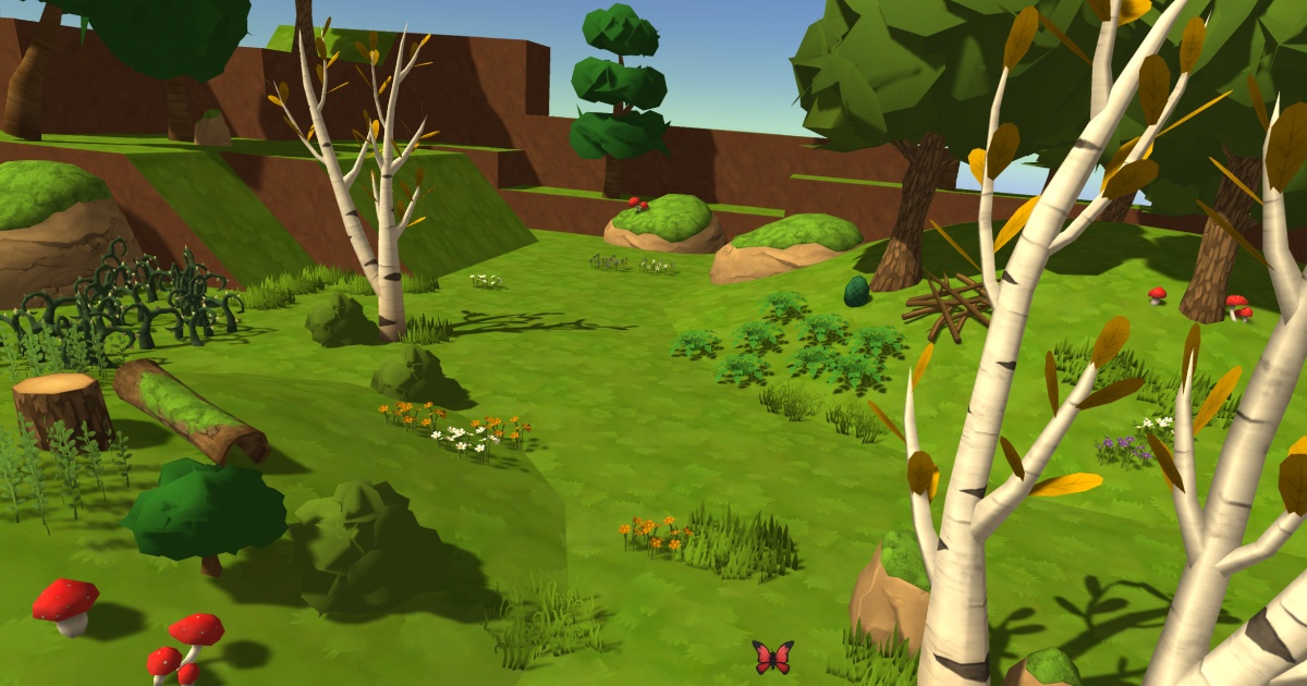 Unity Forest Asset Handpainted Forest MOBILE | 3D Landscapes | Unity Asset Store