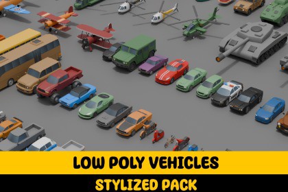 Low Poly Extra Vehicle Pack