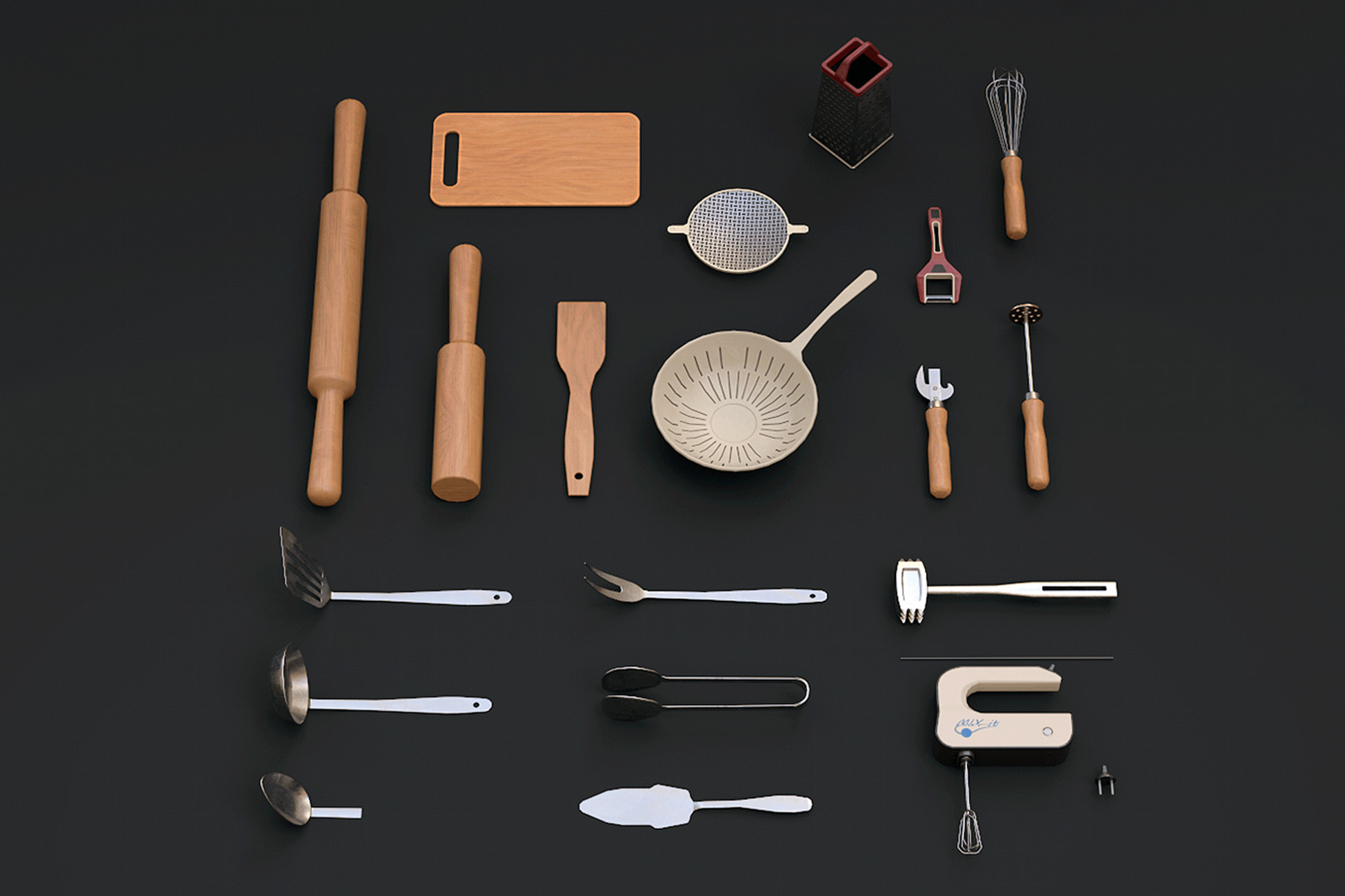 Sm Kitchenware SM Kitchen Tools | 3D Tools | Unity Asset Store