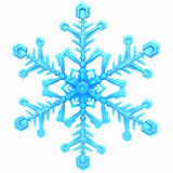 Snowflake High Detail - Low-Poly