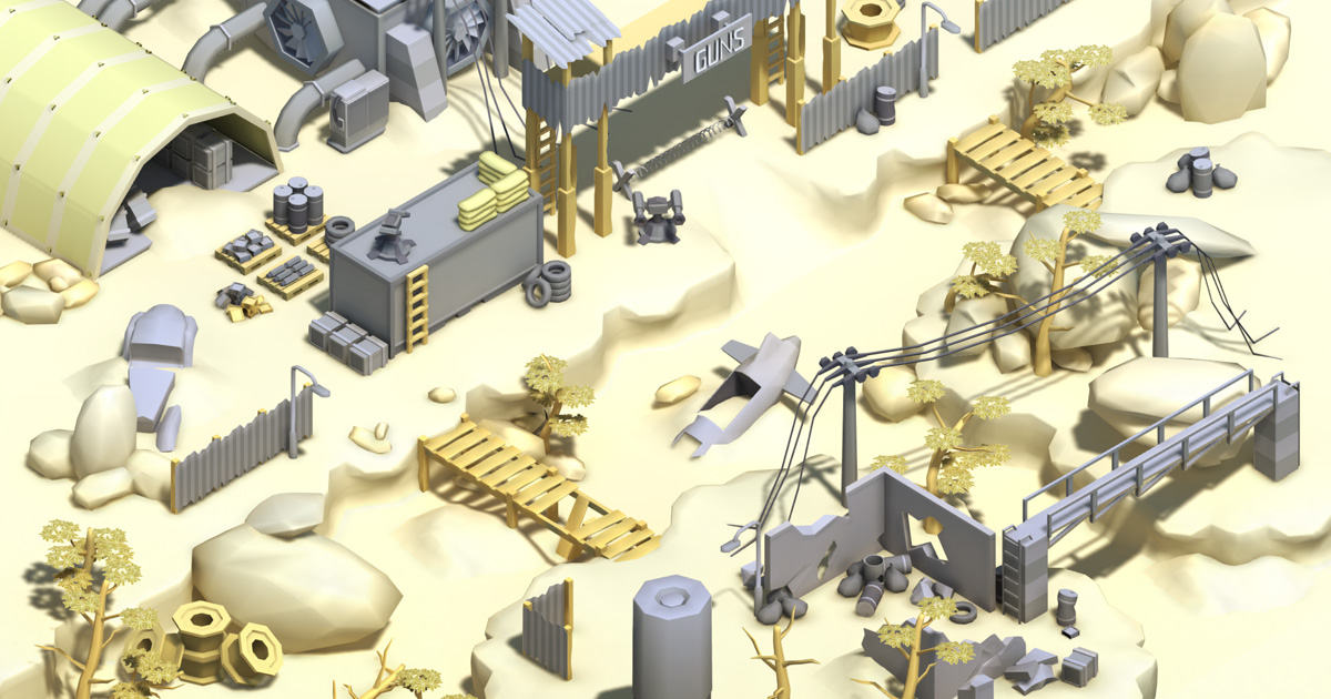 Level kit - Wasteland | 3D Environments | Unity Asset Store