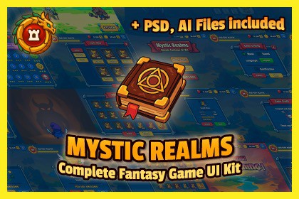 Mystic Realms: Premium Fantasy UI System