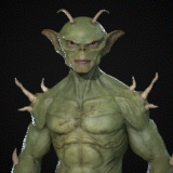 Realistic Reptilian Character