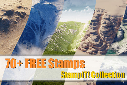 StampIT! Collection - FREE Heightmaps for Unity 6, MicroVerse, Gaia Terrain