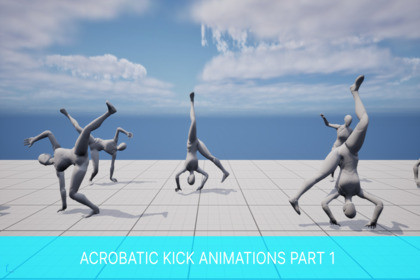Acrobatic Kick Animations Part 1