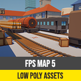 Low Poly FPS Map Vol.5 - Train Station