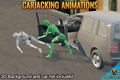 Carjacking animations (Motion Cast#24 Vol.2)