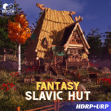 Fantasy Slavic Hut Environment (Stylized, House, Medieval )