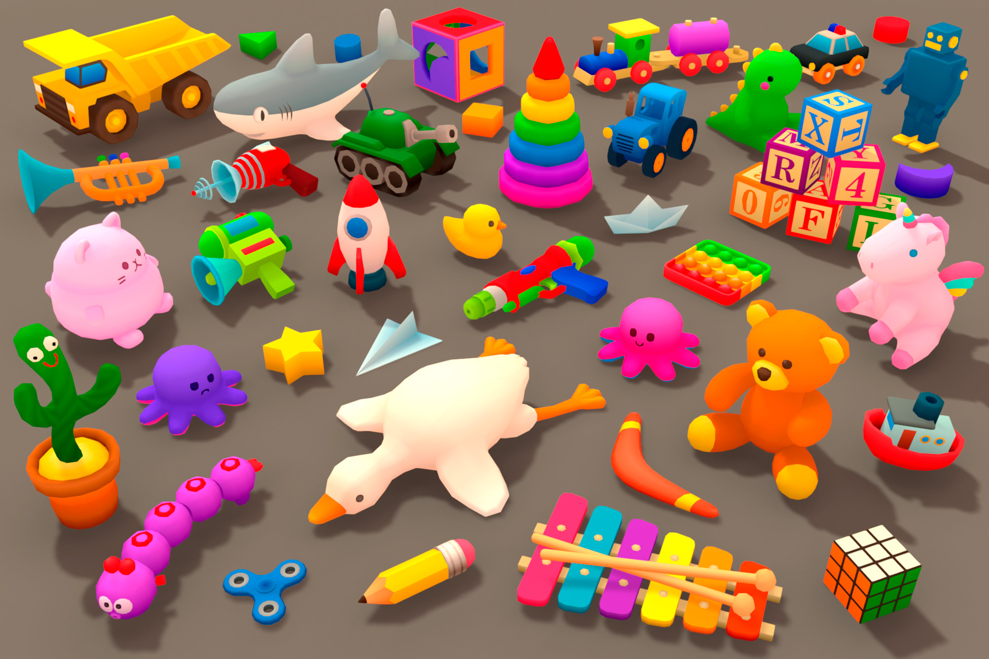 Toys - Low Poly Big Pack | 3D Props | Unity Asset Store