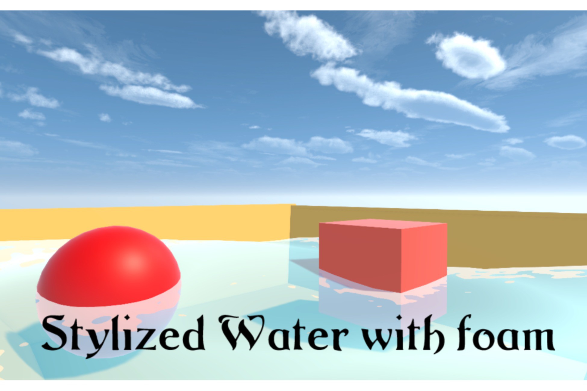 Jamis Water Rendered Stylized water with Foam | VFX Shaders | Unity Asset Store