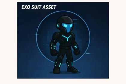 Combat ExoSuit – 2D Animated Robot Character