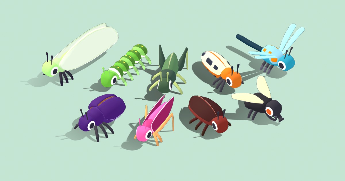Script Insect Movement Unity Quirky Series - Insect Animals Vol 2 | Characters | Unity Asset Store