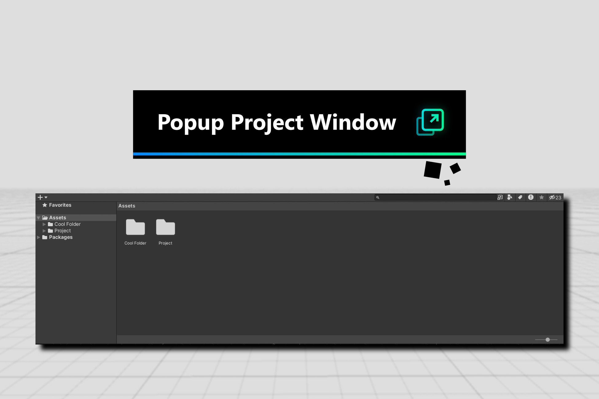 Popup Project Window | GUI ツール | Unity Asset Store