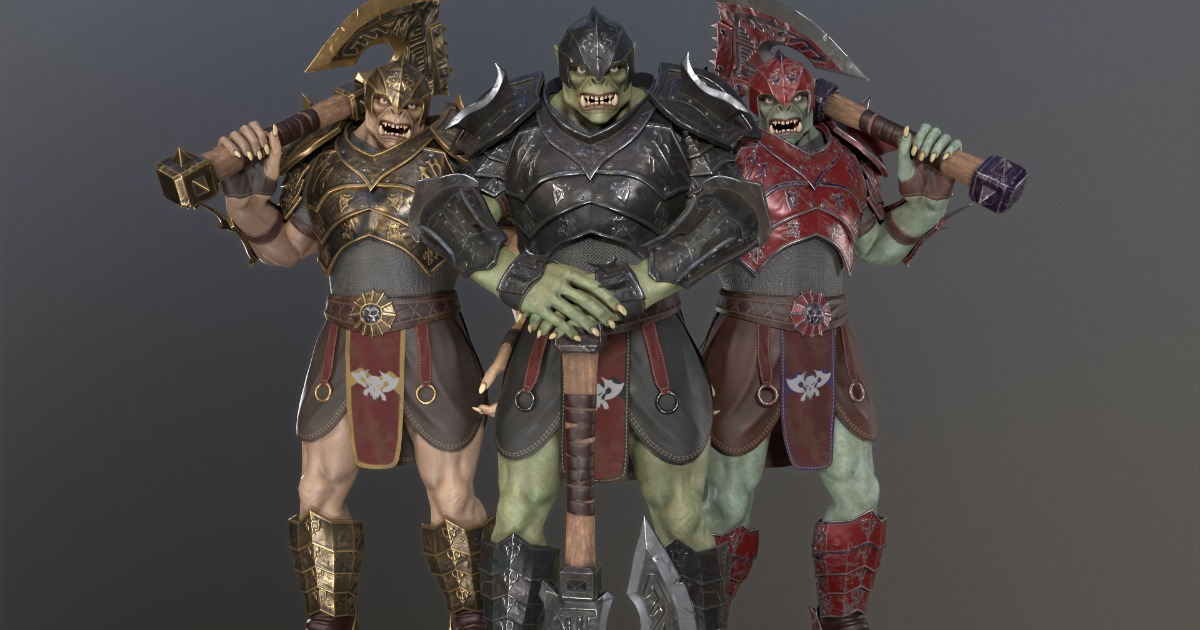 Orc heavy warrior | Characters | Unity Asset Store
