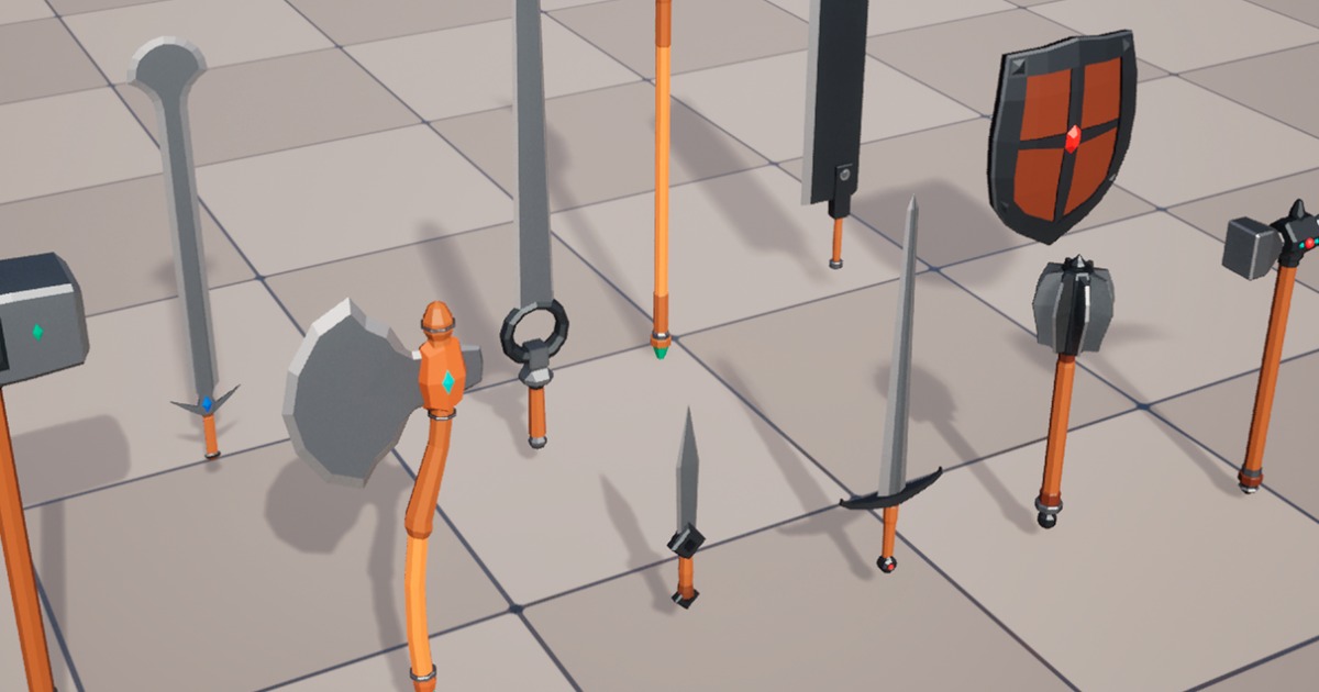 Simple LowPoly Melee Weapons Pack | 3D Weapons | Unity Asset Store