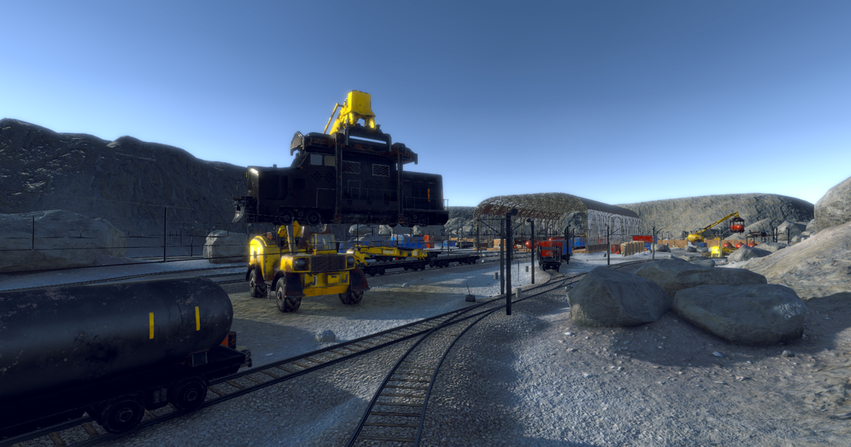 Abandoned Railway Station | 3D Industrial | Unity Asset Store