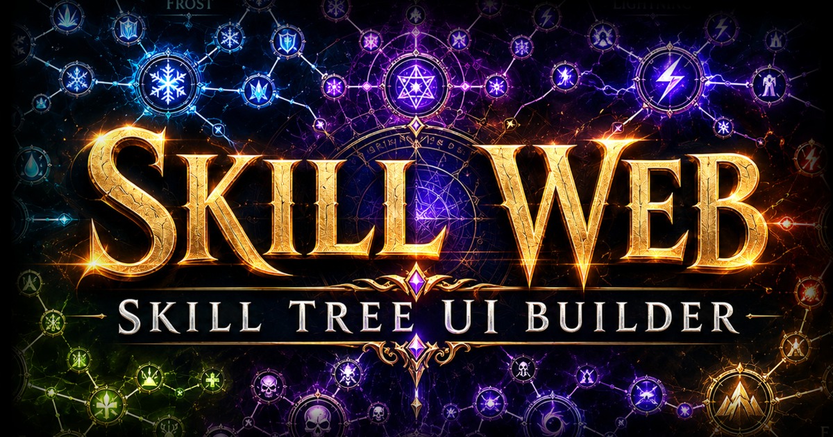 Skill Web - Skill Tree UI Builder | Game Toolkits | Unity Asset Store