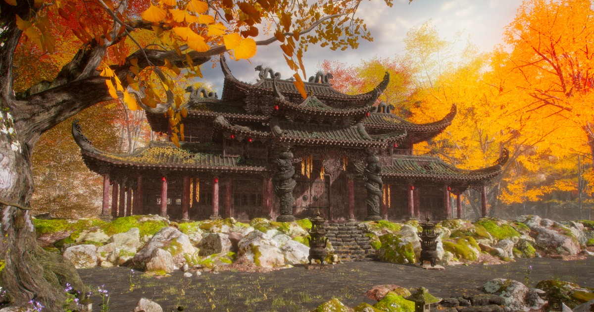Ancient Dragon Temple: Exterior Environment by DanStudios