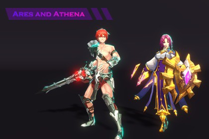 Ares and Athena