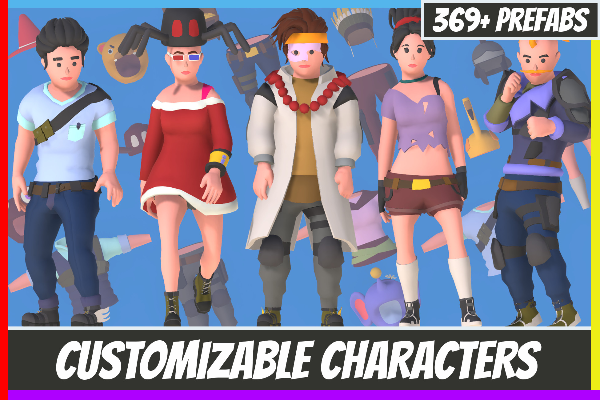 Fun And Unity Customizable 3D Fun Characters Vol 2 | 3D Humanoids | Unity Asset Store