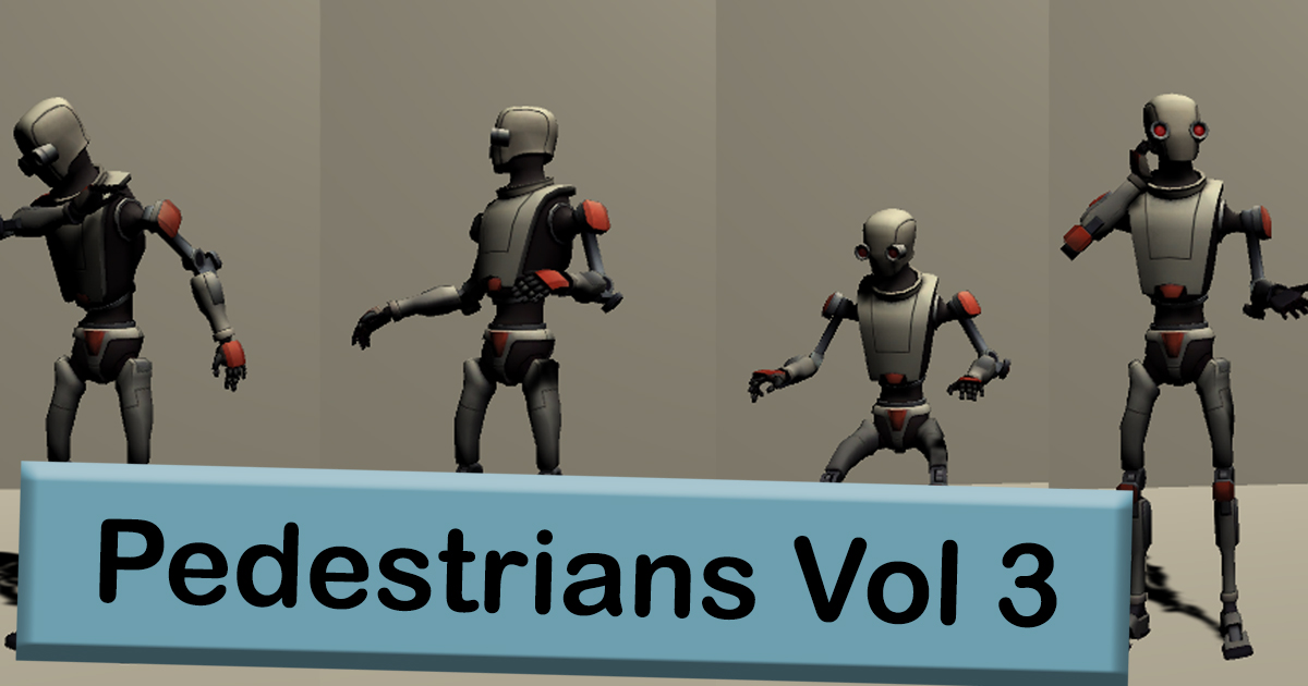 Pedestrians Vol. 3 | 3D Animations | Unity Asset Store