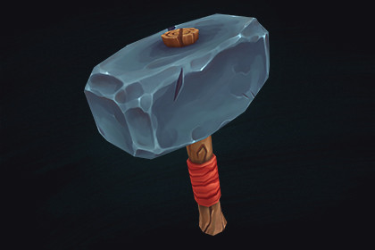 Low Poly Stylized Hamer – Hand-Painted Game-Ready 3D Asset