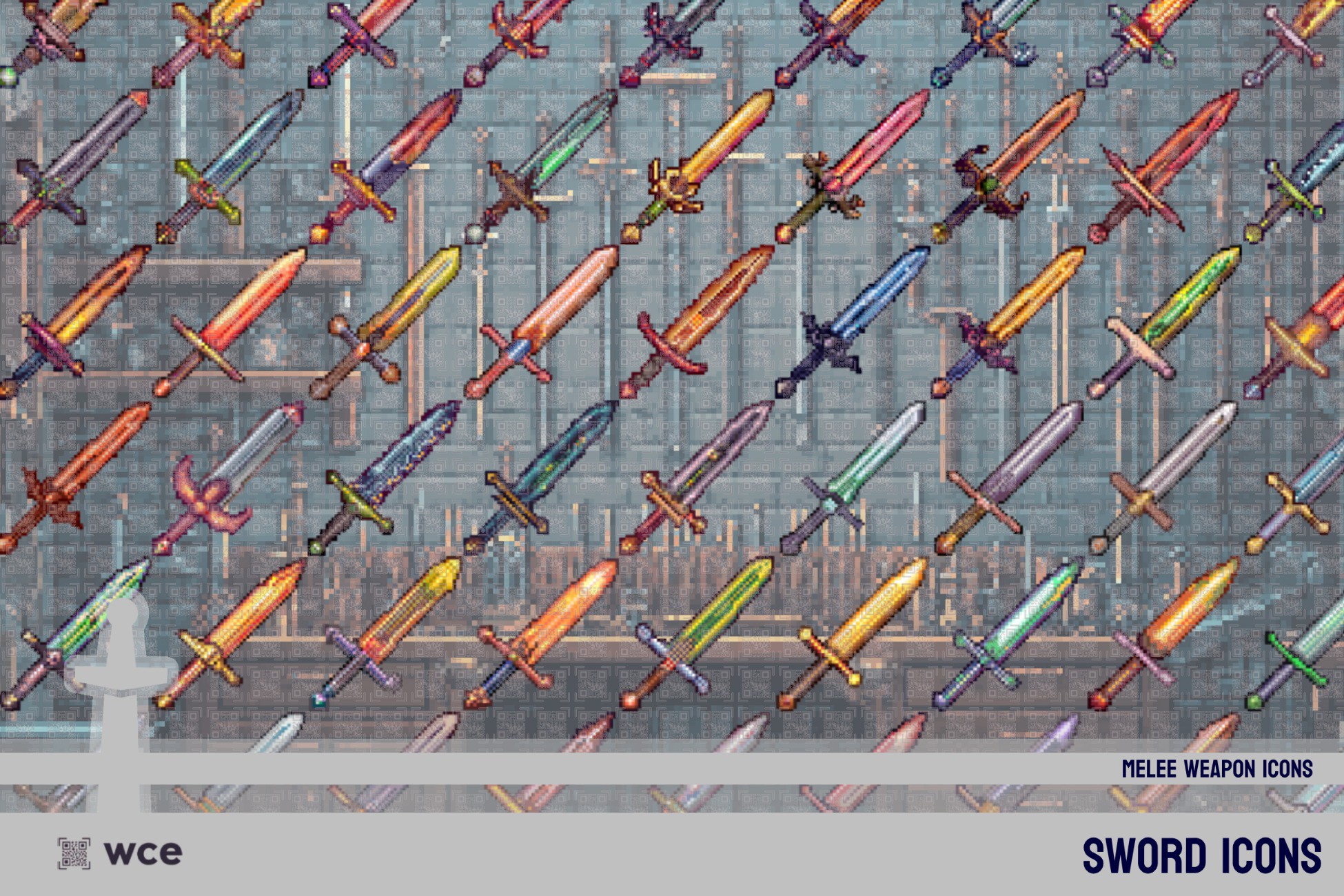 Sword Icons - 2D Pixel Melee Combat Weapons and RPG Weapon Bundle | 2D ...