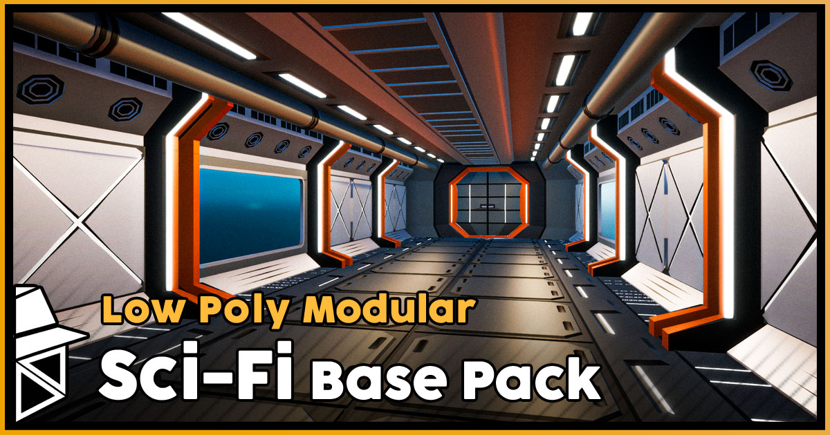 Ambiente Unity Base Low Poly Modular Sci-Fi Base Pack | 3D Sci-Fi | Unity Asset Store