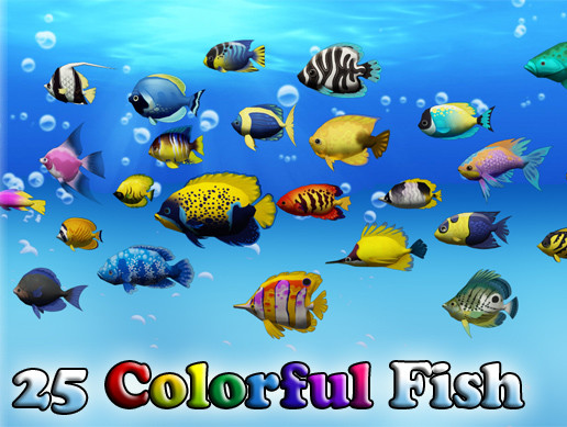 Colorful Sea-Fish Pack | Characters | Unity Asset Store