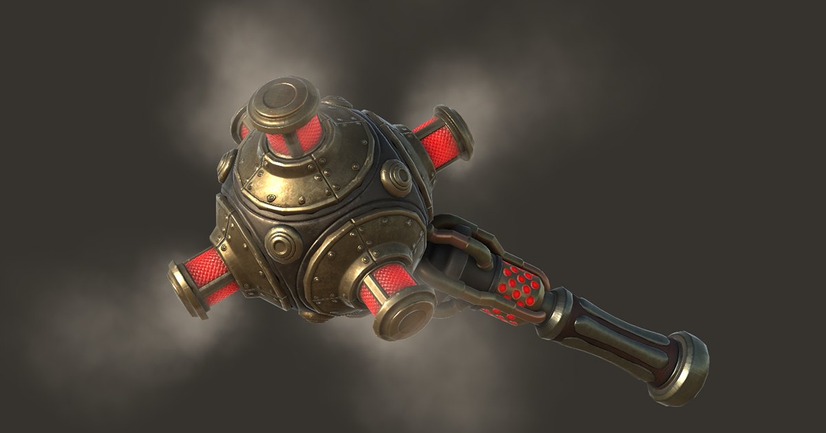 The SteamPunk Smoke Grenade | 3D Weapons | Unity Asset Store