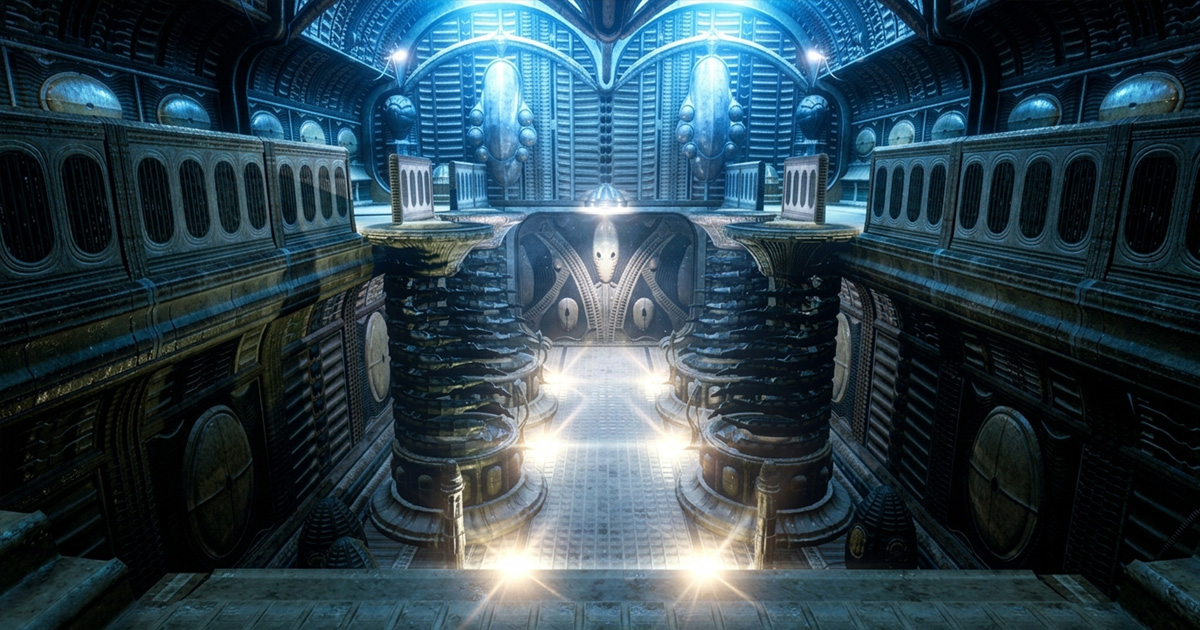 Alien Biomechanical Environment Kit | 3D Sci-Fi | Unity Asset Store