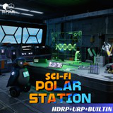 Sci-Fi Polar Station Environment (Modular, Space, Station)