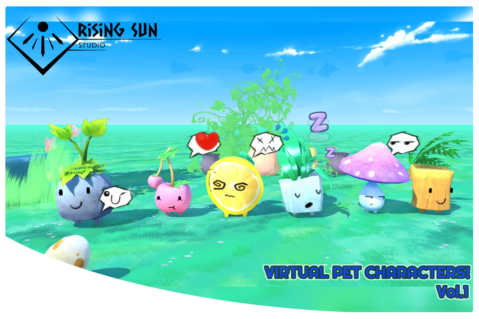 Virtual Pet Characters plus Animations & VFXs Vol.1 3D Characters