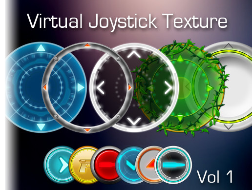 Controller Joystick Texture Normal Map Virtual Joystick Texture Volume 1 | 2D GUI | Unity Asset Store