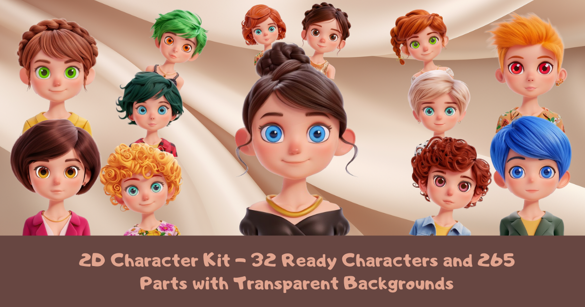 Kit The Character 2D Character Kit | 2D Characters | Unity Asset Store
