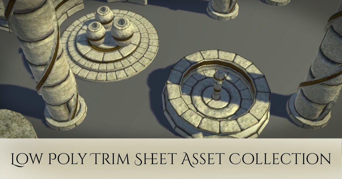 Low Poly Trim Sheet Asset Collection | 3D Props | Unity Asset Store