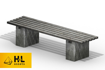 Concrete bench