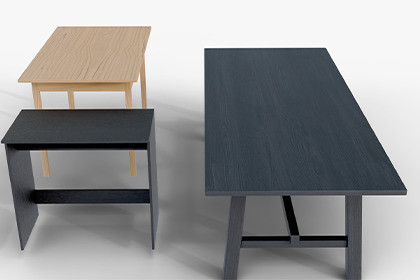 Wooden & Modern Table Pack 4