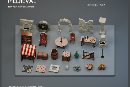 Low Poly - Castle medeival era