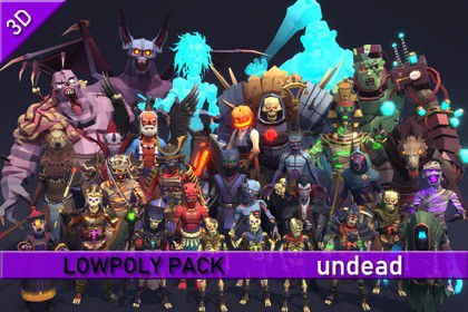 LowpolyPack_Undead